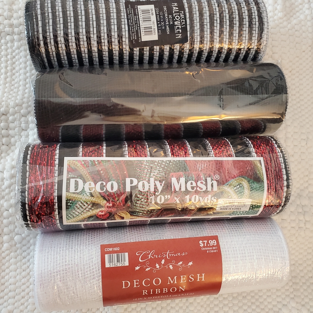 Deco Poly Mesh Ribbon Set